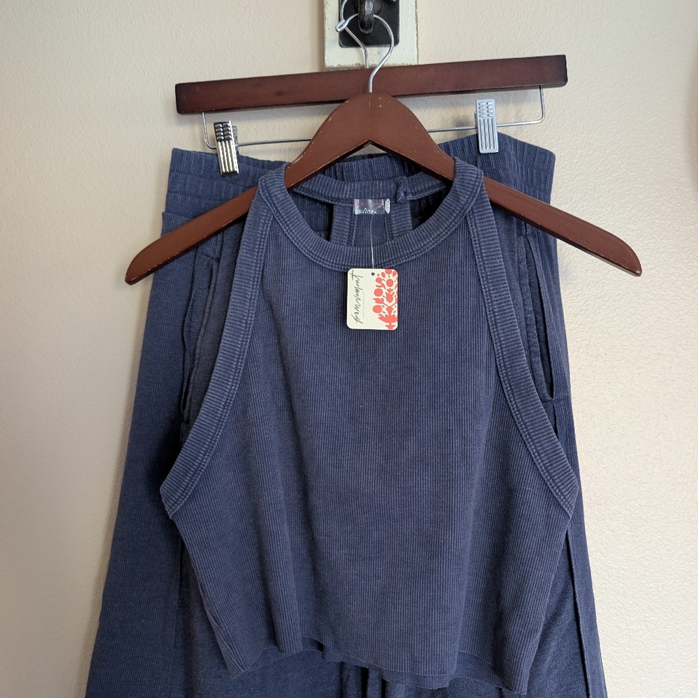 Free People Movement Go To Set Midnight Navy XL New - Picture 2 of 6